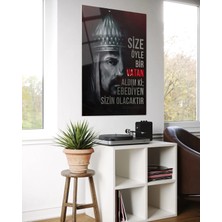 Baskı Perisi Sultan Alparslan Cam Tablo 119