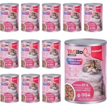 Esranın Dünyası Tavuklu Yavru Kedi Konservesi, 400 Gram x 12 Adet, Sağlıklı ve Lezzetli