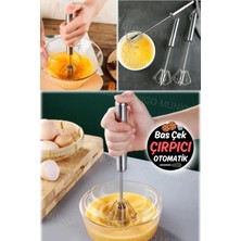 Empressco Ergonomik El Mikseri Yumurta Sos Milkshake Krem Hamur Karıştırma Mikser Profesyonel Çelik Çırpıcı