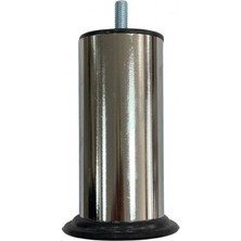 AvantajAl Krom Rengi Kalın Sağlam Metal 12 cm Ince Somunlu Metrik 8, Ince Diş Baza Ayağı