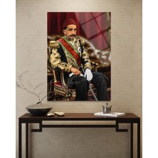 Baskı Perisi Abdülhamit Han Cam Tablo 124