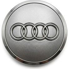 Camel Shop Audi A4-A5-A6-Q7 2016/2022 Jant Göbek Arması (Oem Kalite) 8W0601170A 4M0601170 (Koyu Gri)