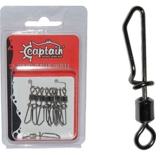 Captain 5027 Kilitli Klips Speed 10LU Paket Black Nikel