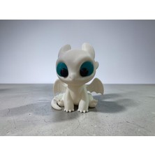 3D Tasarım Light Fury Figür - Beyaz Ejderha