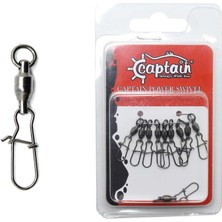 Captain 5045 Kilitli Klips Rulmanlı 5li Paket Black Nikel