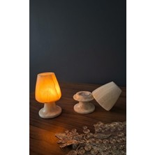 Hanova Stone Doğal Taş Mumluk, Onyx Geçmeli Mumluk