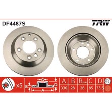 TRW Dpmix-Hb Arka Fren Aynasi Hali Touareg 2.5 R5 Tdi/3.2 V6 03- 4.2 V8/5.0 V10 Tdi 02- 3.0 V6 Tdi 04- 6.0 W12