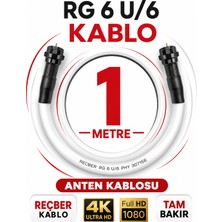 Avarson Reçber Anten Kablosu Rg 6 U/6 307156 Tam Bakır Beyaz
