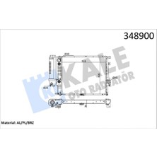 Kale Dpmix-Hb Radyatör Bmw 5-Serisi E34 Al-Pl-Brz 518X438X34