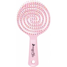 1001 Pro 3D Flexi Kontrol Açma Tarama Saç Fırçası Pembe - 40