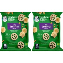 1001 Organic Diş Tekerciği Tahıl Bazlı ve Muzlu Bebek ve Küçük Çocuk Ek Gıdası 28G 2li Paket