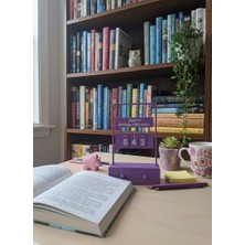 Alesta EP Design Isme Özel Tasarım Kitap Okuma Sayacı, Bu Yıl Okuduğum Kitap Sayaç Standı, Kitaplık Aksesuar