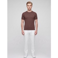 Plus Scorpion Erkek Bisiklet Yaka Kısa Kollu Triko Tişört – Slim Fit Modern Kesim Yazlık T-Shirt