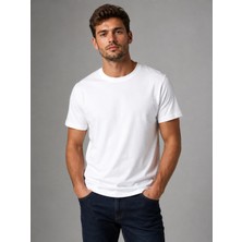 Me Selection %100 Pamuk Bisiklet Yaka  Basic Tişört