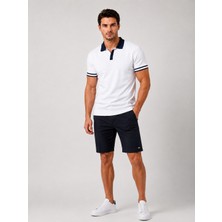 QS Erkek Merserize Triko Polo Yaka Tshirt Terletmez