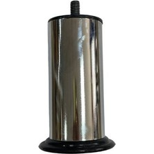 AvantajAl Krom Rengi Kalın Sağlam Metal 12 cm Kalın Somunlu Metrik 10, Kalın Dış Baza Ayağı