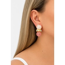 Nuva Atelier Thalina Açık Pembe Küpe