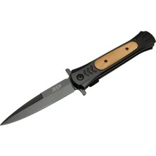 Ulu Pazarlama Jeep Çakı Black 22 cm Yarı Otomatik , Kemerlikli