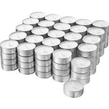 Belirtilmemiş Glimma 100 x Ikea Tealight 100-BLANCO (Paket-Beyaz)