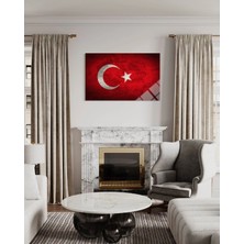 Baskı Perisi Türk Bayrağı Cam Tablo 101