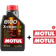 Motul 8100 X-Clean Efe 5W30 Motor Yağı 1 Lt & 2’li Sticker