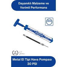 Svein #elpompası Metal El Tipi Hava Pompası 30 Psı Mini Bisiklet Lastik Top Şişirme Pompası Alüminyum Gövdeli Iğne Uçlu Manuel Taşınabilir Futbol Basketbol Voleybol Araç Kamp Spor Pompası