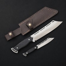 Coyan Knives 4034 Paslanmaz Çelik Siyah Abs Kabze Baba Oğul Satır Model
