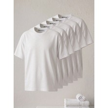5'li Paket %100 Pamuk Unisex Basic Tişört