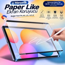 Monsgeek Samsung Galaxy Tab S9 Fe / S10 Fe / S10 Lite 10.9 Inç Uyumlu Manyetik Kağıt Hisliyatlı Ekran Koruyucu