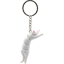 Sfenks. 3D Baskı Hareketli Flexi Kedi Anahtarlık - Eklemli Stres Atıcı Çanta ve Anahtar Aksesuarı