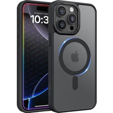 1001 iPhone 16 Için Mattcover Serisi Arkası Mat Polikarbonat Kenarları Silikon ve Köşeleri Güçlend