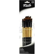 AyrStore Rich Yan Kesik Fırça Seti 6'lı Set 4 Numaralı