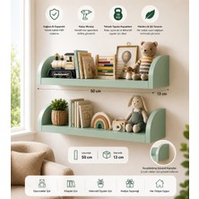 Ned Duvar Rafı 50X13 cm – Mdf Çocuk Odası Kitap ,oyuncak ve Dekor Rafı
