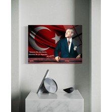 Baskı Perisi Atatürk Cam Tablo 136