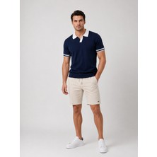 QS Erkek Merserize Triko Polo Yaka Tshirt Terletmez