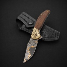 Coyan Knives Damascus Çelik Stabilize Kabze 01
