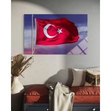 Baskı Perisi Türk Bayrağı Cam Tablo 104