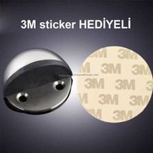 AvantajAl Marelli Inox Yarım Ay Tipi Saten Yer Tamponu 3m Sticker Hediyeli