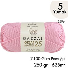 Gazzal Giza Matte 125 5596 - %100 Pamuk Yazlık Amigurumi ve Örgü İpi - 5 Yumak