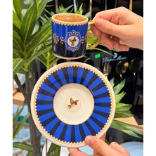 Karmensoft 6'lı Bird Blue Kahve Fincanı