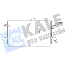 Kale Dpmix-Hb Klima Radyatörü Renault Trafic Ii 06- Opel Vivaro 06- 2.0dci 2.5dci 729X391X16