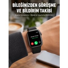 Gees Global Arama Cevaplayabilen Akıllı Saat Bluetooth Bağlantılı Sosyal Medya Girişli Yeni Nesil