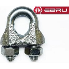 Ulu Pazarlama Ebru Çelik Halat Bağlama, Düğüm, Klemens 6 mm - 5 Adet