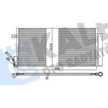Kale Dpmix-Hb Klima Radyatoru Mondeo Iii 1.8 2.0 16V 2.0tdci 00-07 UZUNLUK:650MM. Genişlik: 373MM