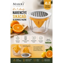 Makri Home Narenciye Meyve Sıkacağı ve Rendeli Hazne, 400 Ml, 10X8 cm