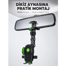 Gees Global Dikiz Aynasına Takılan Telefon Tutucu Ayarlanabilir Çok Yönlü Araç Aksesuarı Yeni Nesil