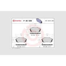 Brembo Dpmix-Hb Ön Fren Balata Hyundai İX35 2.0l D4HA Crdi Dizel 136HP 10-15 / Kia Sportage 2.0l D4EA D4HA Dizel 06-15 Şimsiz