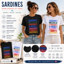 Tişört Kodu Sardines Kadın Straight Fit Tişört
