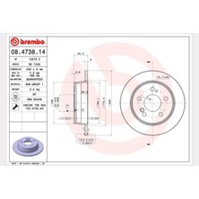 Brembo Dpmix-Hb Fren Diski Arka Mercedes W201 W202 W124 C124