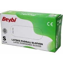 Belirtilmemiş Chermik Beybi Pudralı Muayene Eldiveni S Beden, S0.5x3.0, CHRMK10324, Beyaz